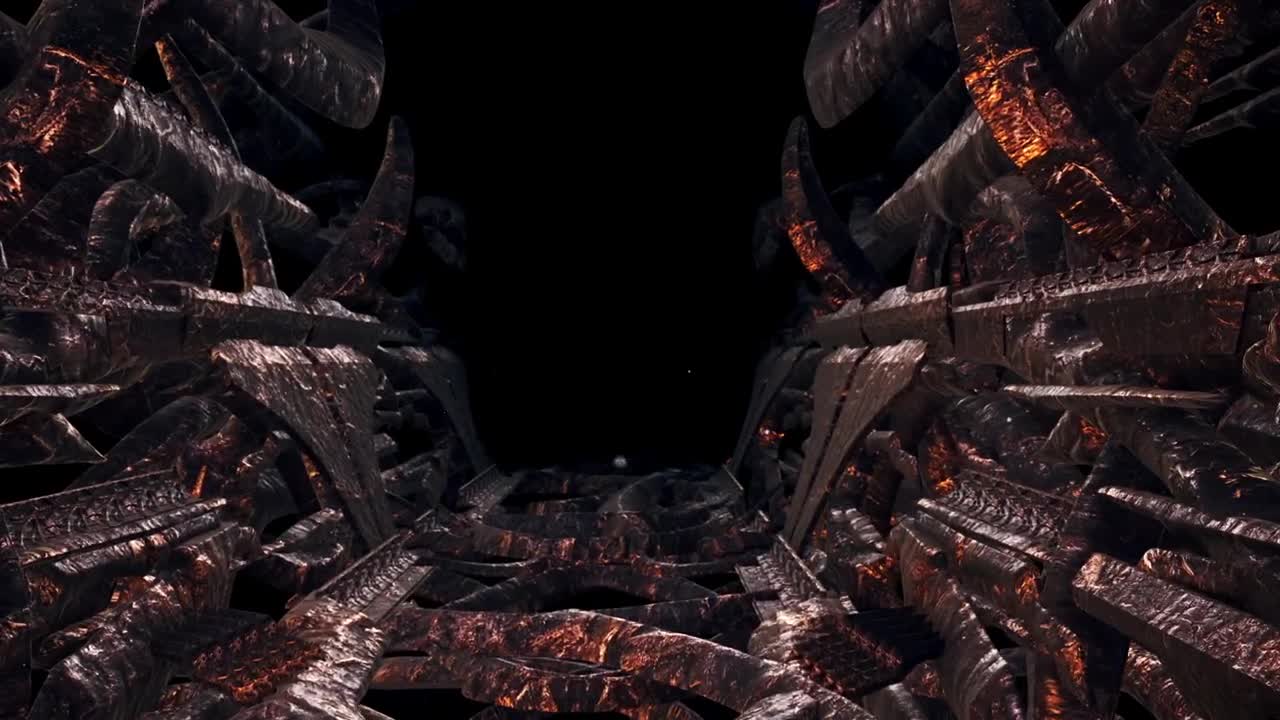 Free Video Stock touring the interior of an alien ship Live Wallpaper