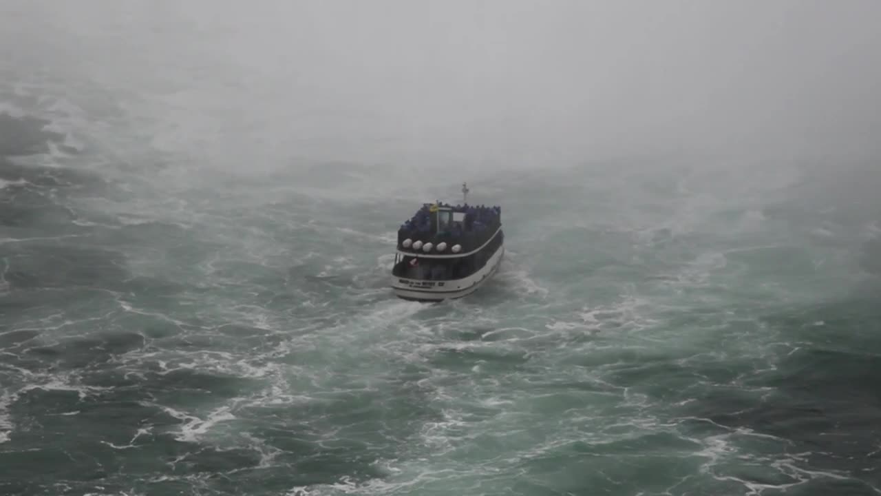 Free Video Stock tourist boat at niagara falls Live Wallpaper
