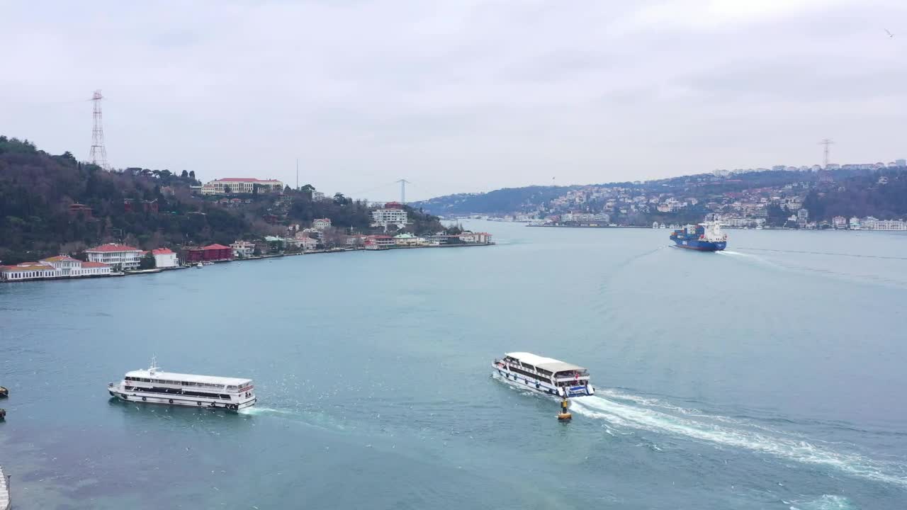 Free Video Stock tourist boats heading towards land Live Wallpaper