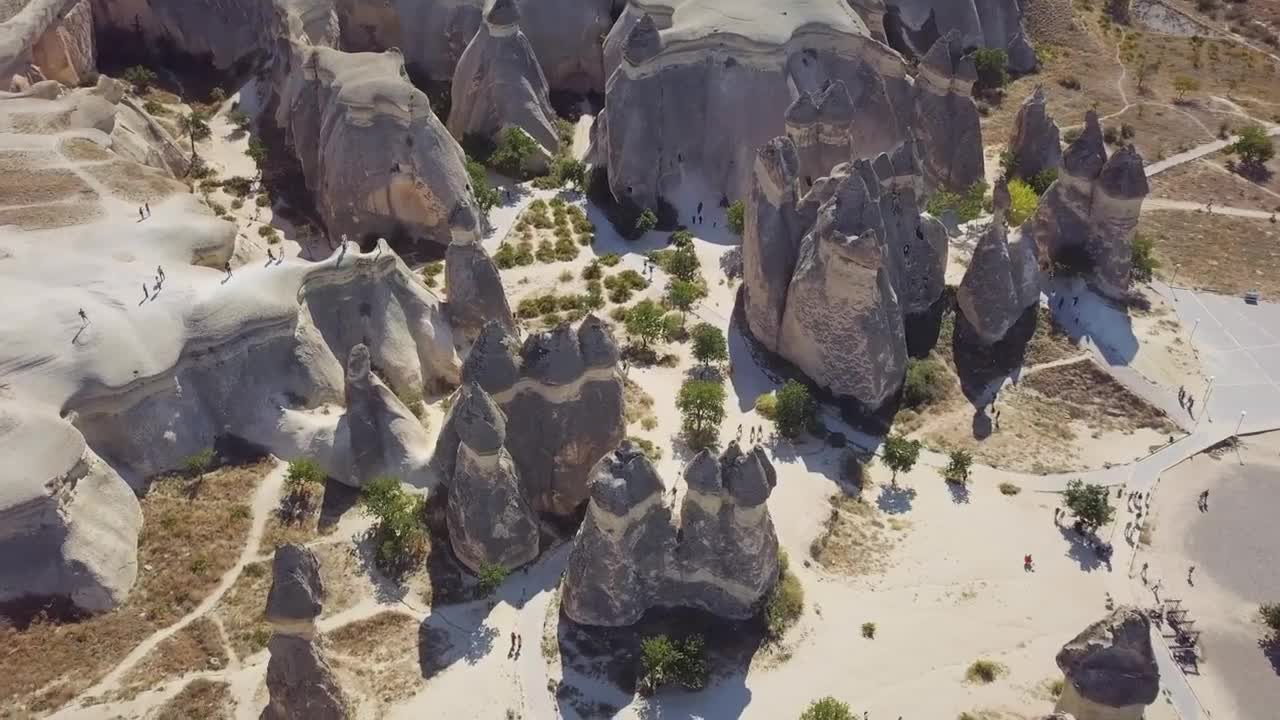 Free Video Stock tourists visiting cappadocia Live Wallpaper