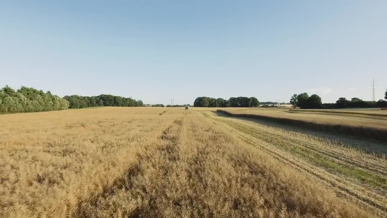 Free Video Stock tractor harvesting crops Live Wallpaper
