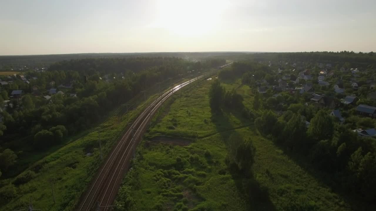 Free Video Stock train heading through rural landscape Live Wallpaper