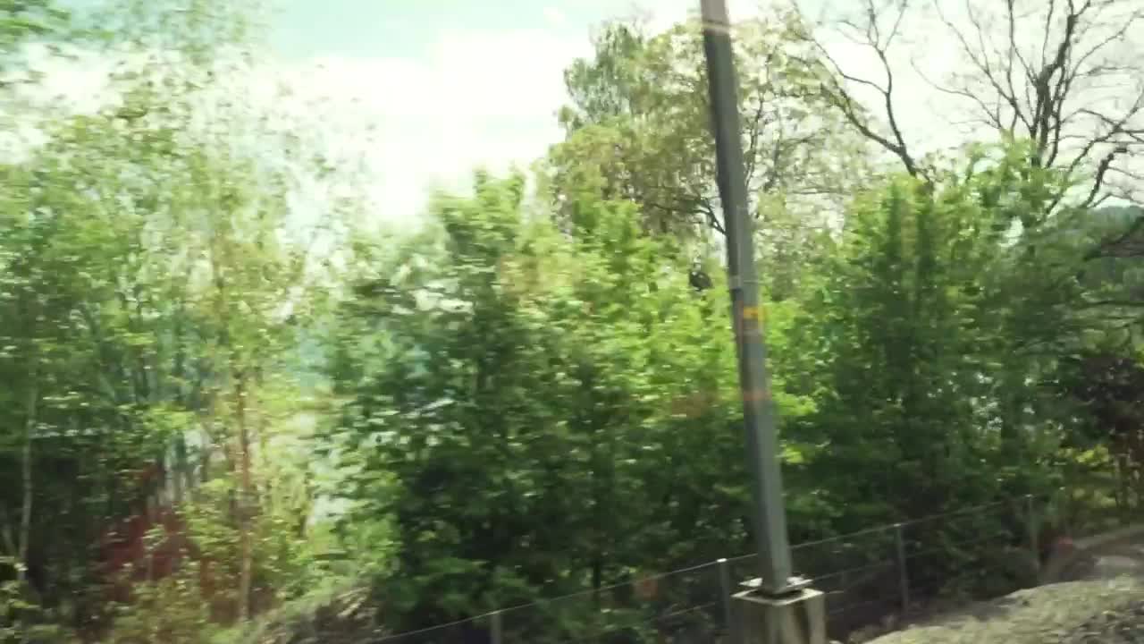Free Video Stock train trip near country houses Live Wallpaper