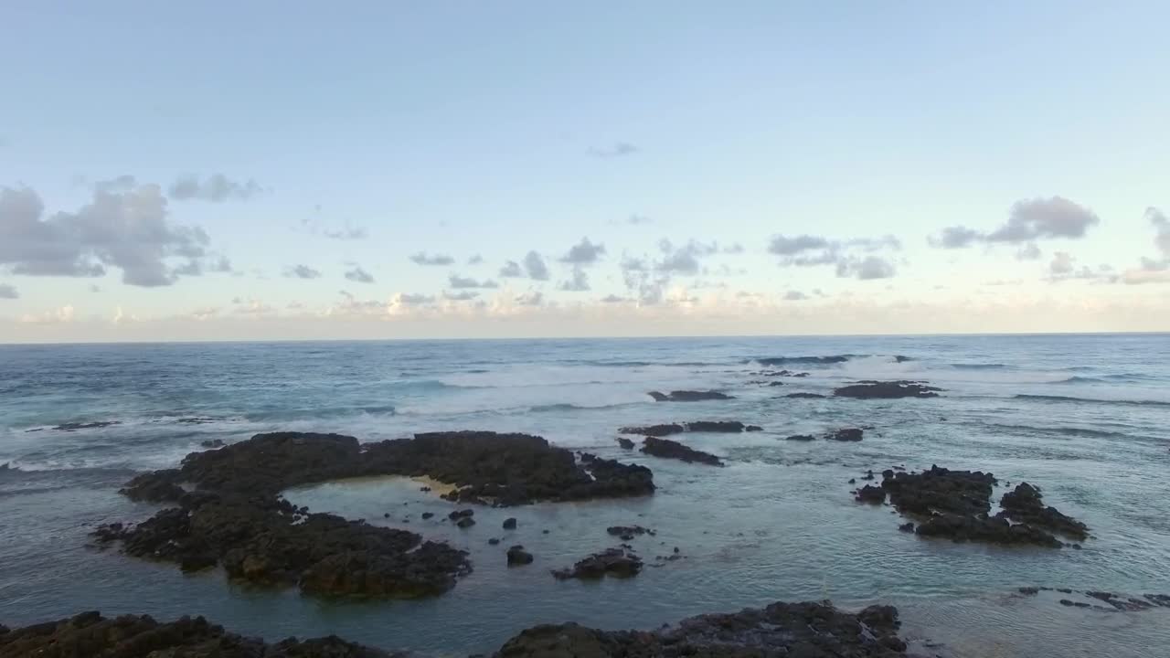 Free Stock Video Waves Along A Volcanic Coastline Live Wallpaper