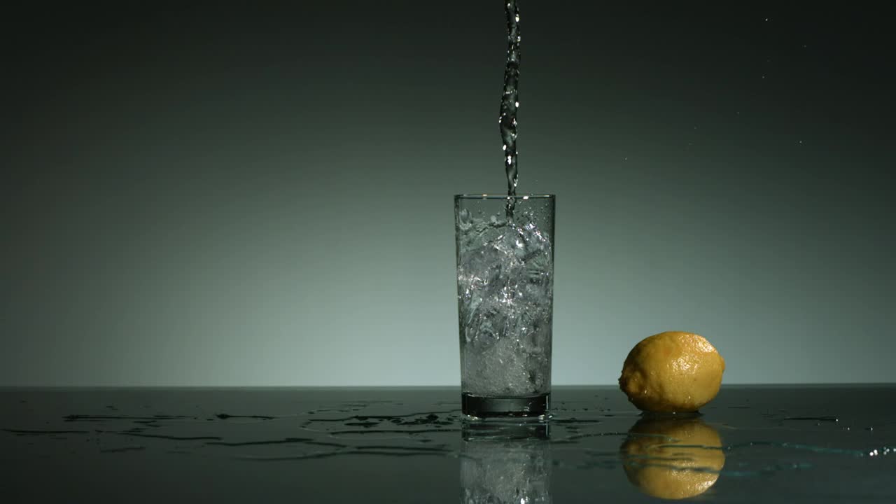 Free Stock Video Water Falling Into A Glass With Ice Cubes 30759Live Wallpaper