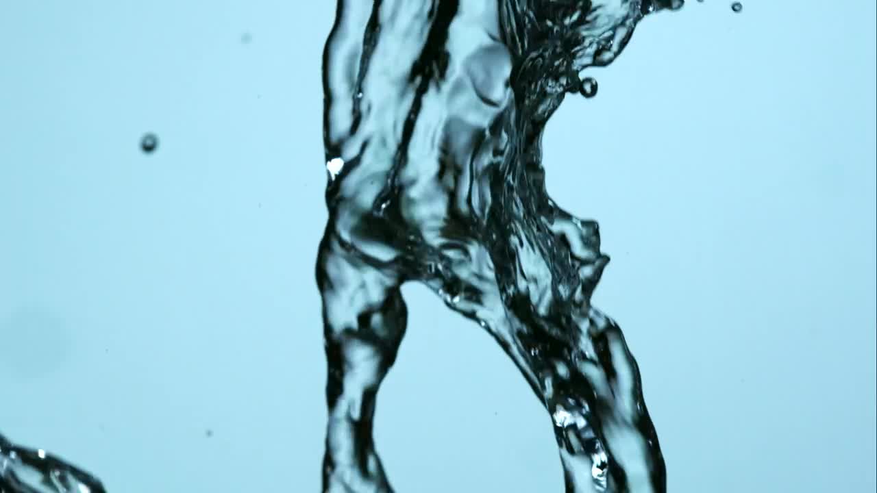Free Stock Video Water Falling In Slow Motion On A Blue Background Live Wallpaper