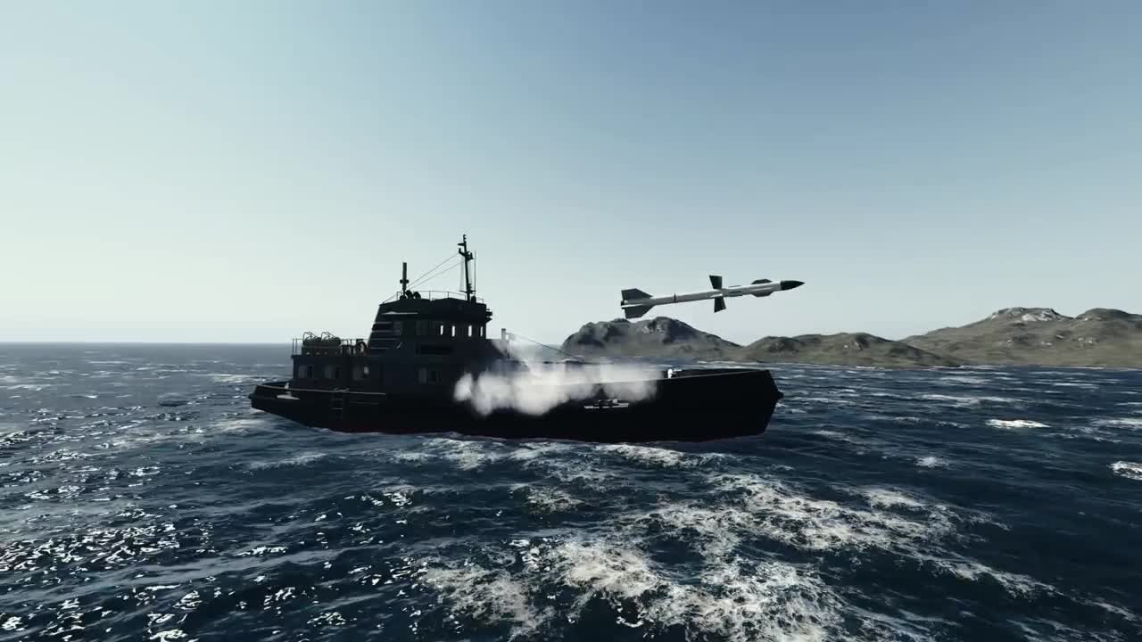 Free Stock Video War Ship Shooting A Rocket Missile Live Wallpaper
