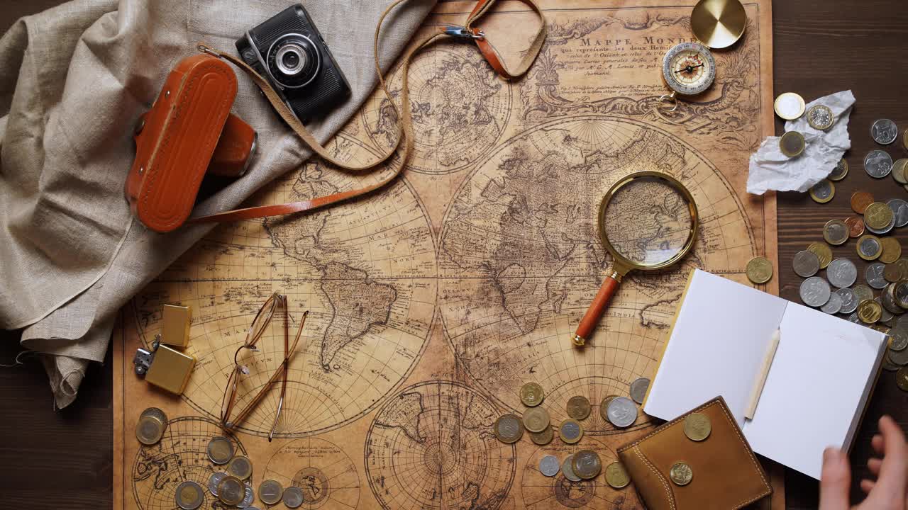 Free Stock Video Wanderlust Planning A Trip Live Wallpaper