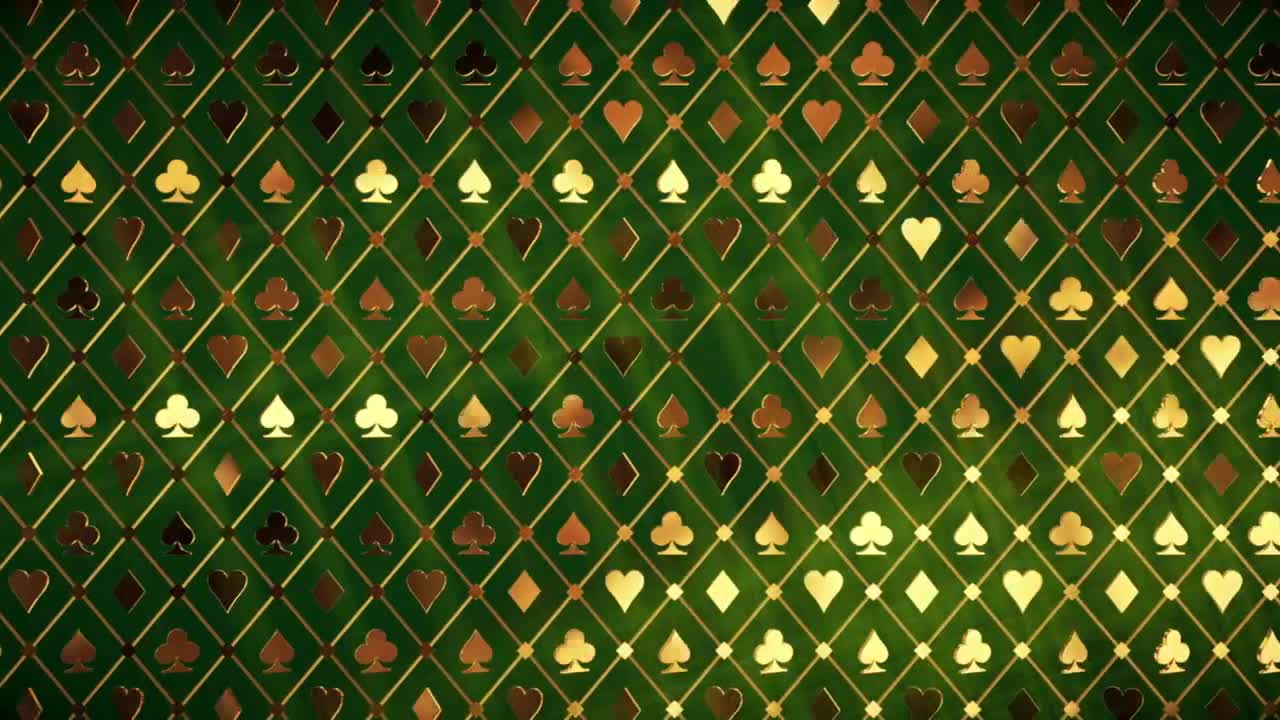 Free Stock Video Wall With Golden Poker Concept In Casino Live Wallpaper