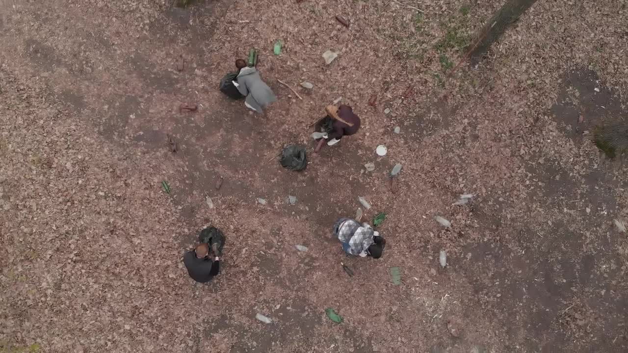 Free Stock Video Volunteers Picking Up Trash In Nature Live Wallpaper
