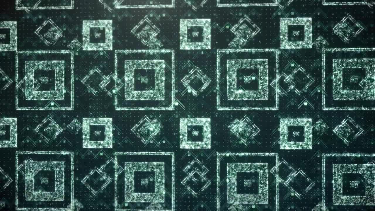 Free Stock Video Virtual Surface Of Green Square Shapes Live Wallpaper