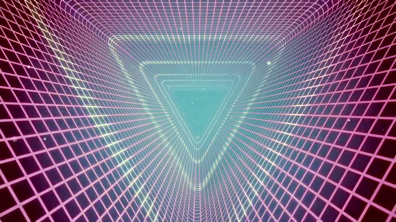 Free Stock Video Virtual Rectangular Duct With Neon Lights Live Wallpaper