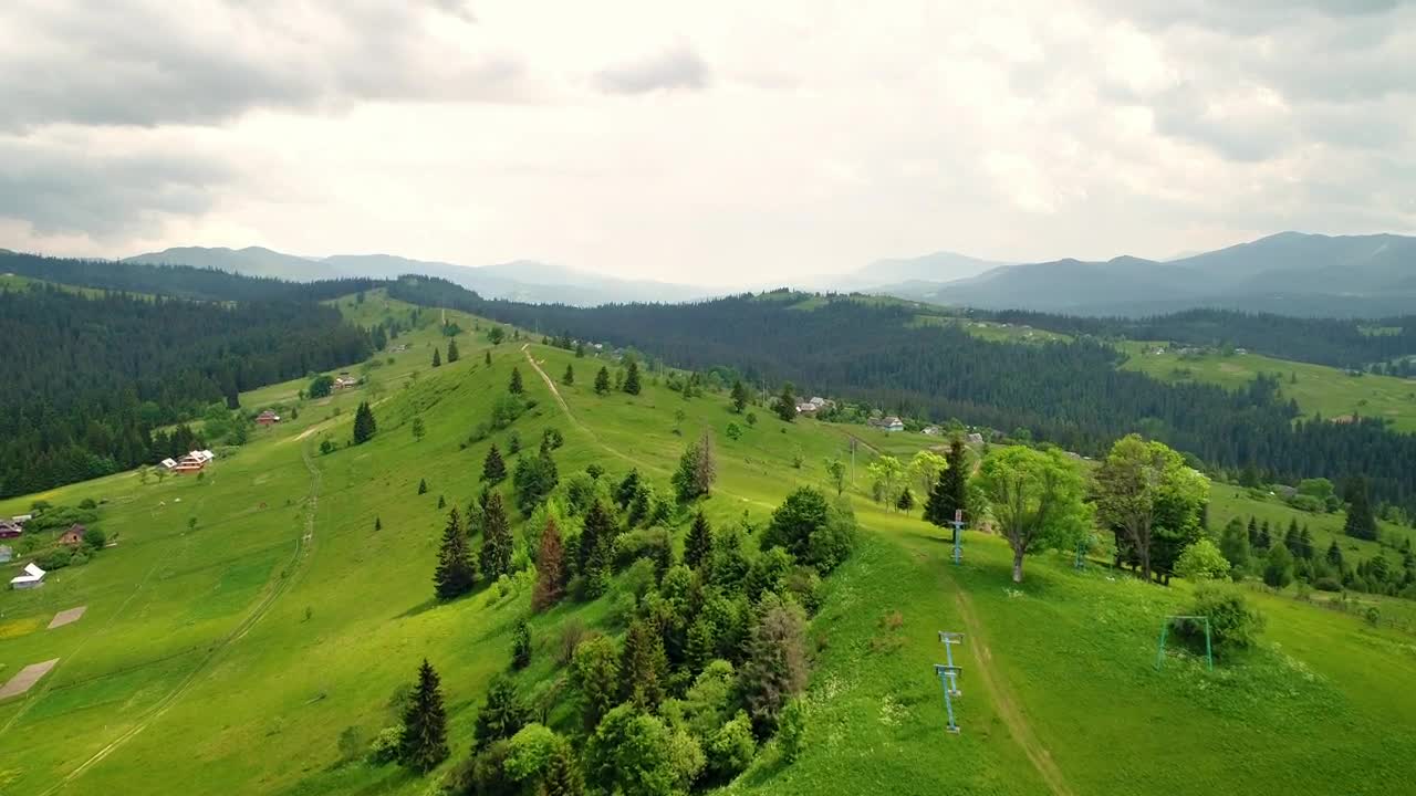 Free Stock Video Village In A Mountain Under Cloudy Sky Live Wallpaper