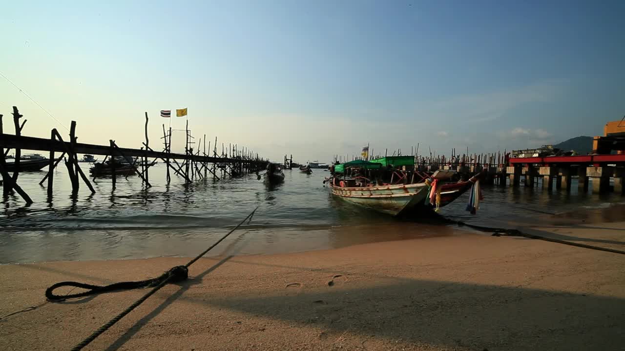 Free Stock Video View Of A Port On The Beach Seen From The Live Wallpaper