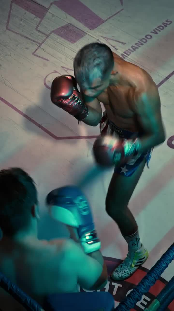Free Stock Video View From The Top Of A Boxing Match On A Live Wallpaper