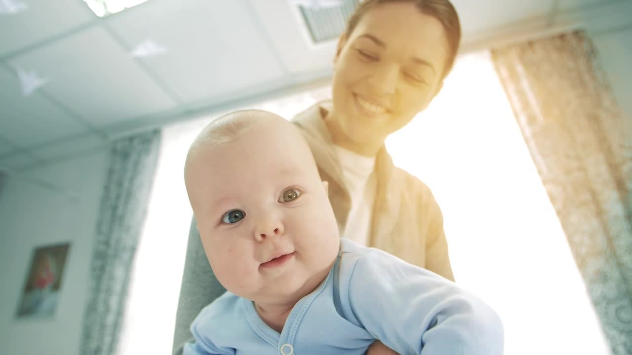 Free Stock Video Very Happy Mother Holding Her Baby Live Wallpaper