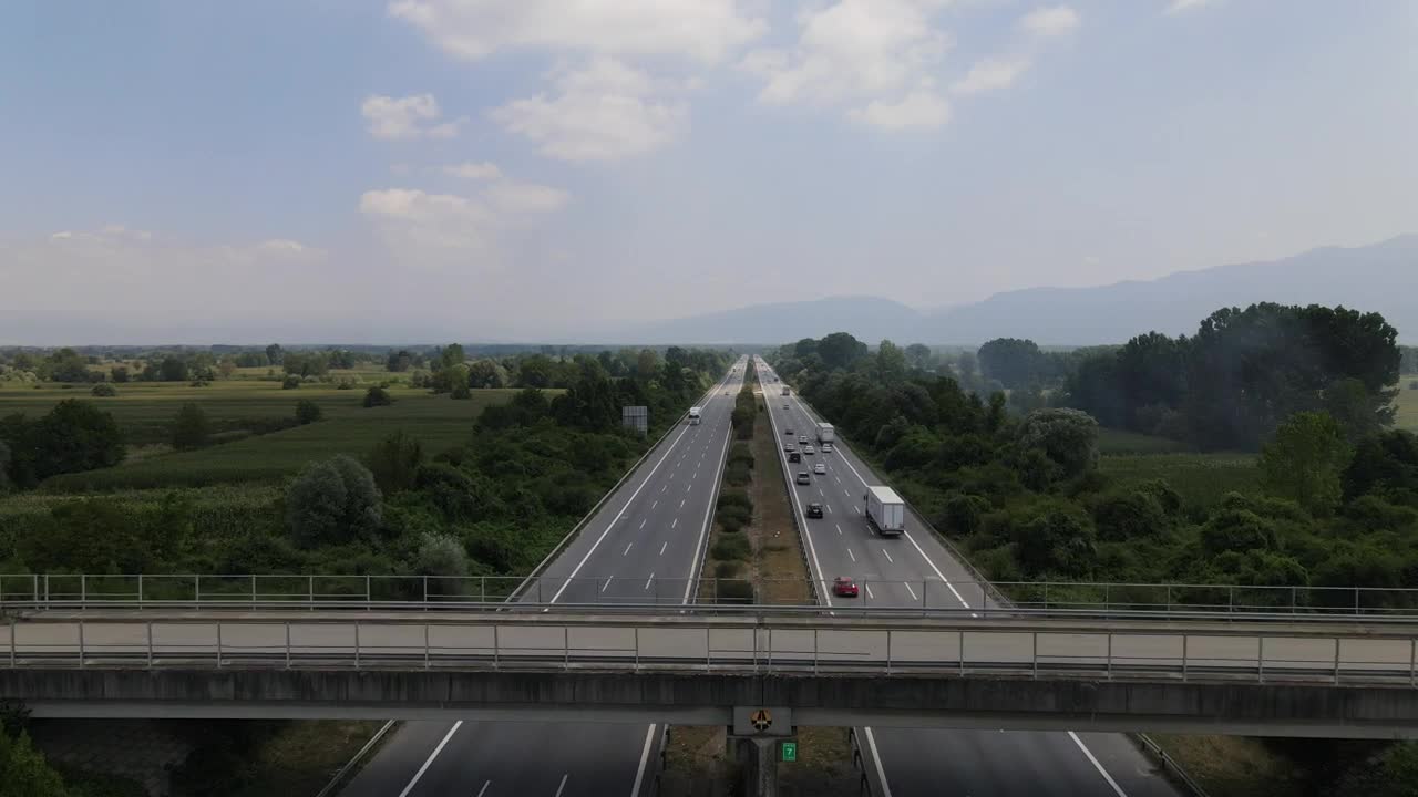 Free Stock Video Two Way Road Aerial Shot Live Wallpaper