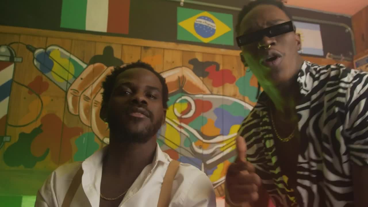 Free Stock Video Two Guys Dancing In Front Of The Camera In A Live Wallpaper