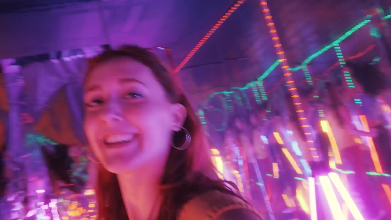 Free Stock Video Two Girls Having Fun In A Nightclub Live Wallpaper