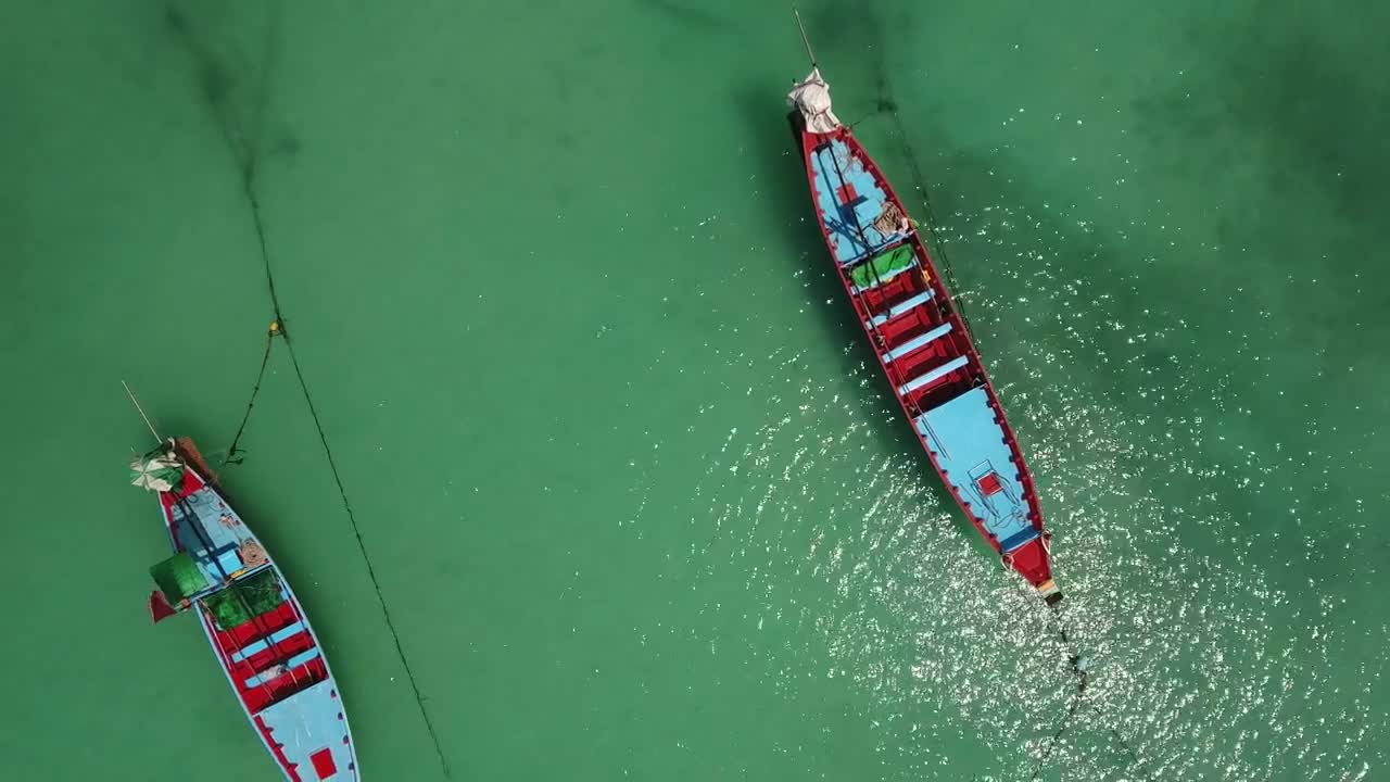 Free Stock Video Two Canoes In The Sea Near The Shore Live Wallpaper