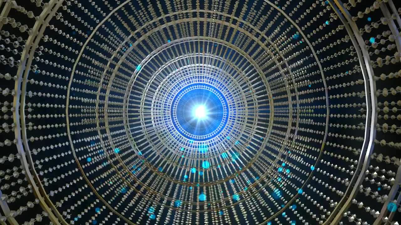 Free Stock Video Tunnel With Beads And A Light In The Background Live Wallpaper