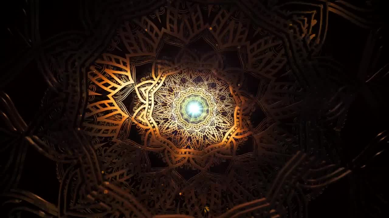 Free Stock Video Tunnel Of Rotating Shapes In The Dark D Live Wallpaper