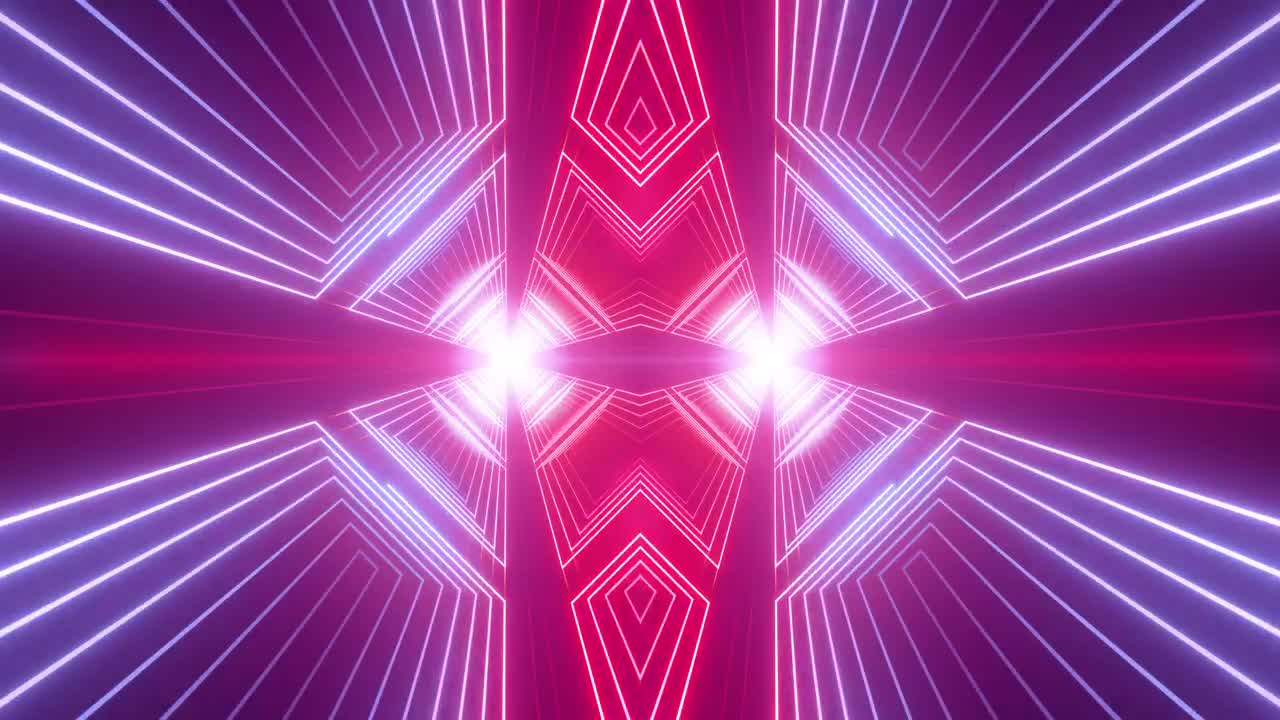 Free Stock Video Tunnel Of Pink And Blue Neon Light Rectangles Live Wallpaper