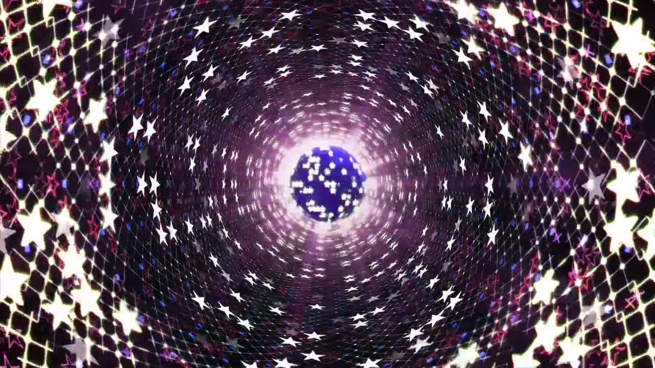 Free Stock Video Tunnel Of Lights Shaped Like Twinkling Stars Live Wallpaper