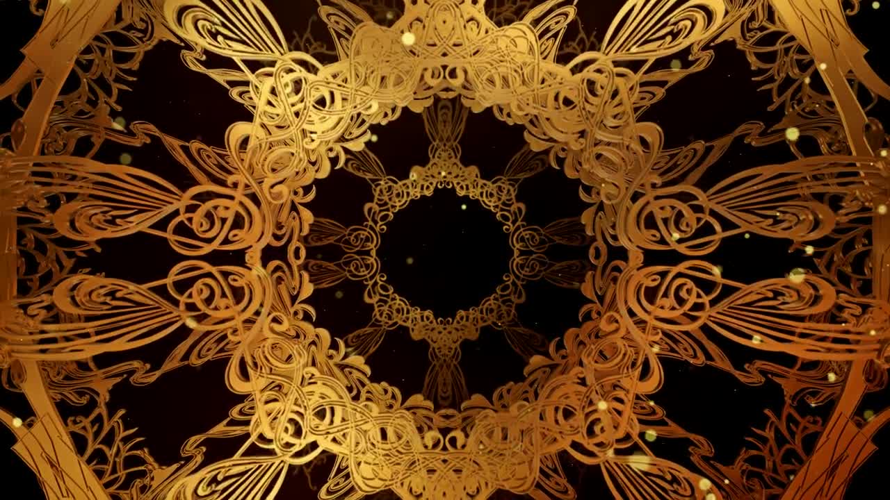 Free Stock Video Tunnel Of Elegant Computer Made Gold Hoops Live Wallpaper