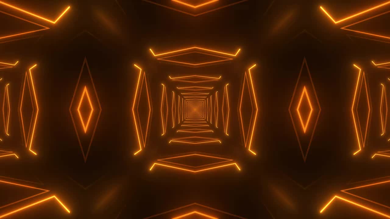 Free Stock Video Tunnel Formed By Golden Light Lines Live Wallpaper