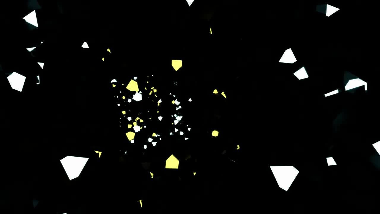 Free Stock Video Tunnel In The Dark With White And Yellow Figures Live Wallpaper