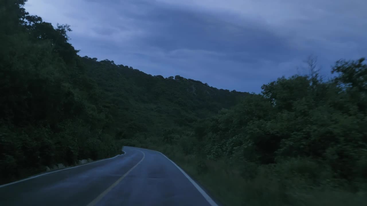 Free Stock Video Traveling On A Nature Road At Dusk Live Wallpaper