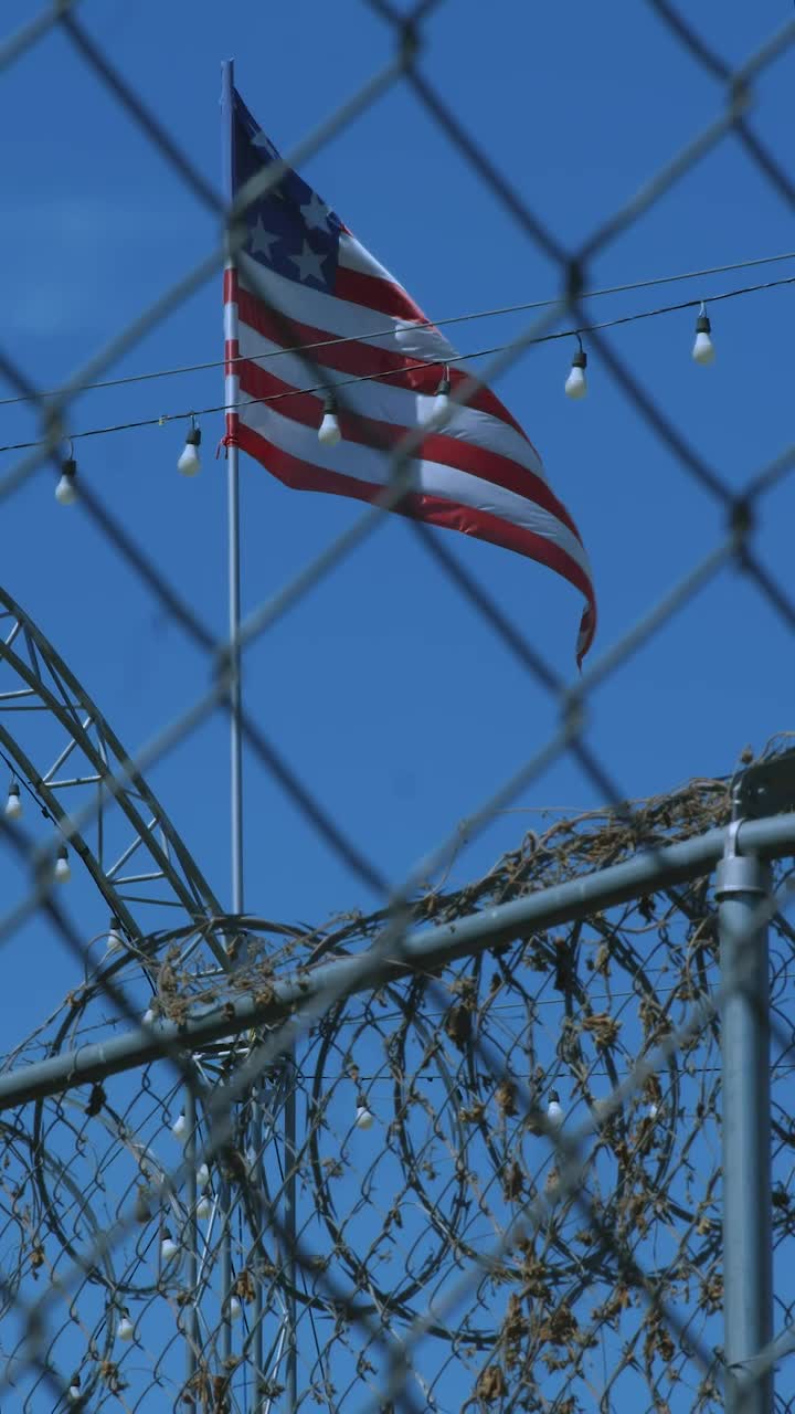 Free Stock Video Ideo Star Usa Flag Waving Behind Live Wallpaper