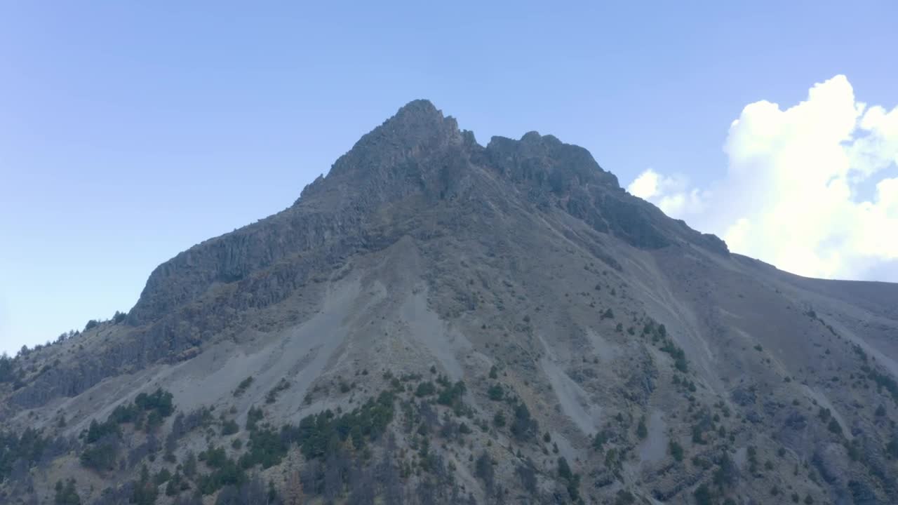 Free Stock Video Zoom Aerial Shot Of A Rocky Mountain Live Wallpaper