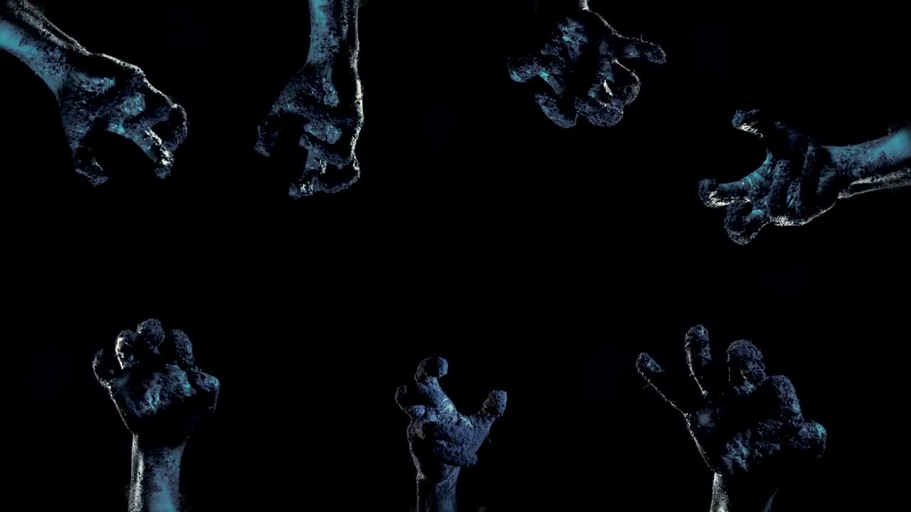 Free Stock Video Zombie Hands In The Dark Title Video Live Wallpaper