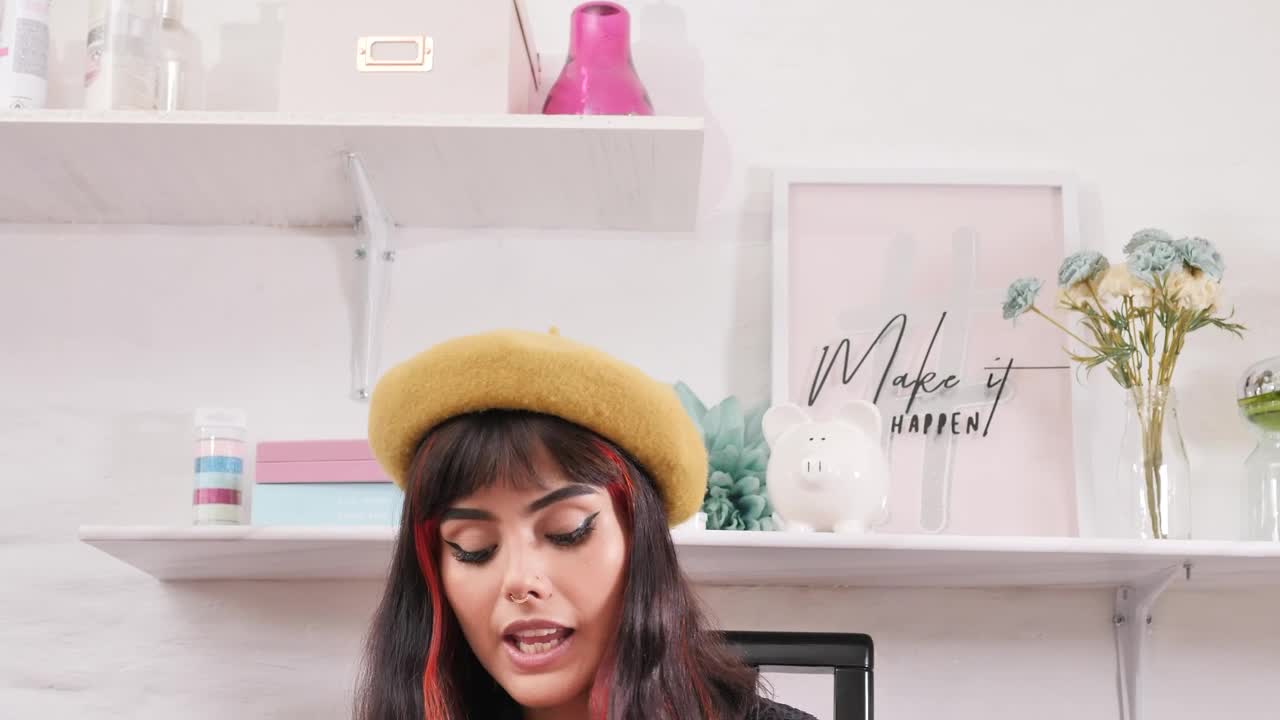 Free Stock Video Young Woman Recording A Makeup Tutorial With His Phone Live Wallpaper