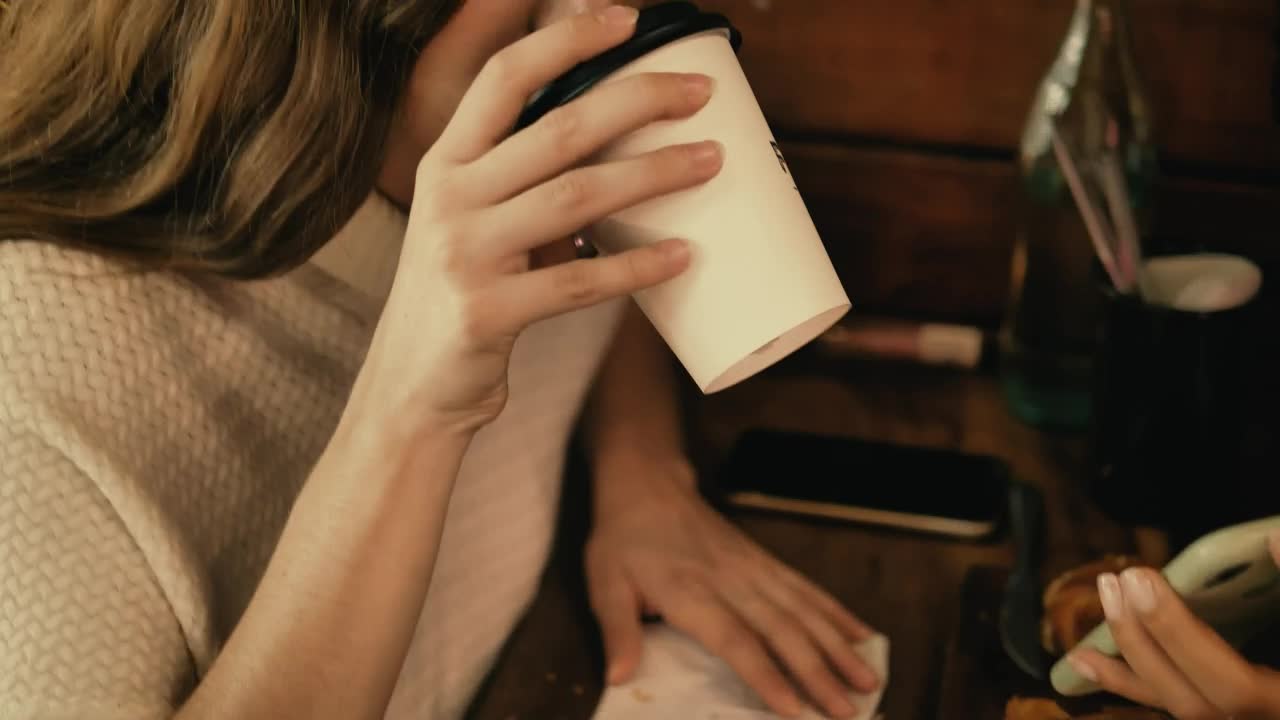 Free Stock Video Young Woman On A Date With A Friend In A Live Wallpaper