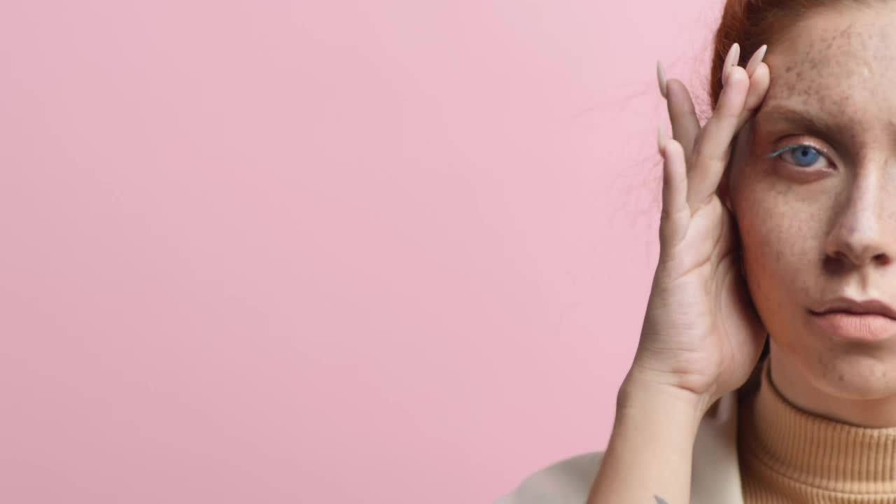 Free Stock Video Young Woman Looking Captivating Into The Lens Live Wallpaper