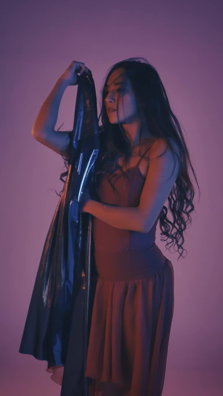 Free Stock Video Young Woman In Red Dress Dancing In Reverse Live Wallpaper