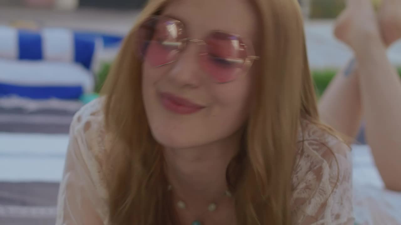 Free Stock Video Young Woman In Bikini Taking Selfies Live Wallpaper