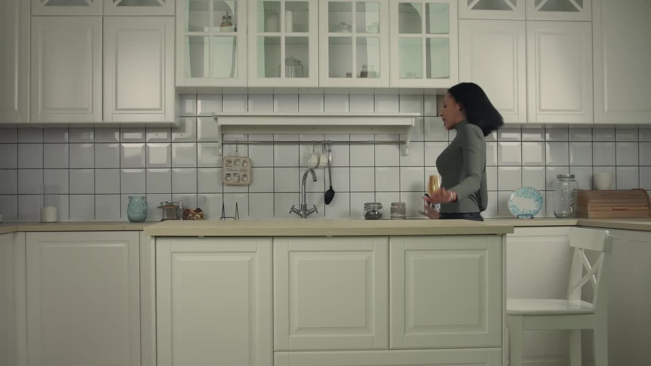 Free Stock Video Young Woman Dancing In The Kitchen Live Wallpaper