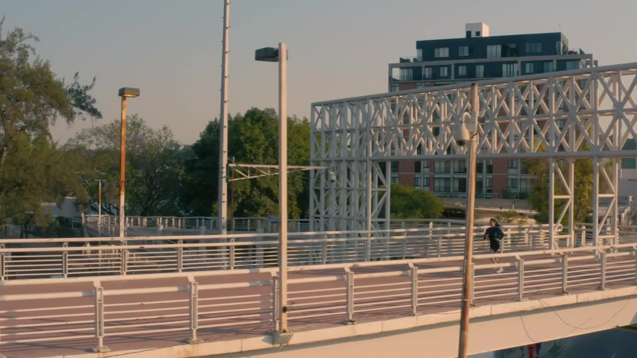 Free Stock Video Young Sportswoman Running Outdoors Live Wallpaper