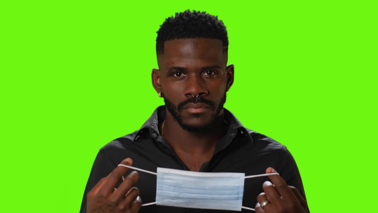 Free Stock Video Young Man With A Face Mask Live Wallpaper