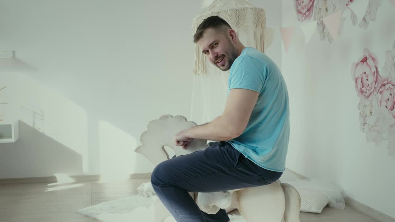 Free Stock Video Young Man Riding A Toy Horse Live Wallpaper