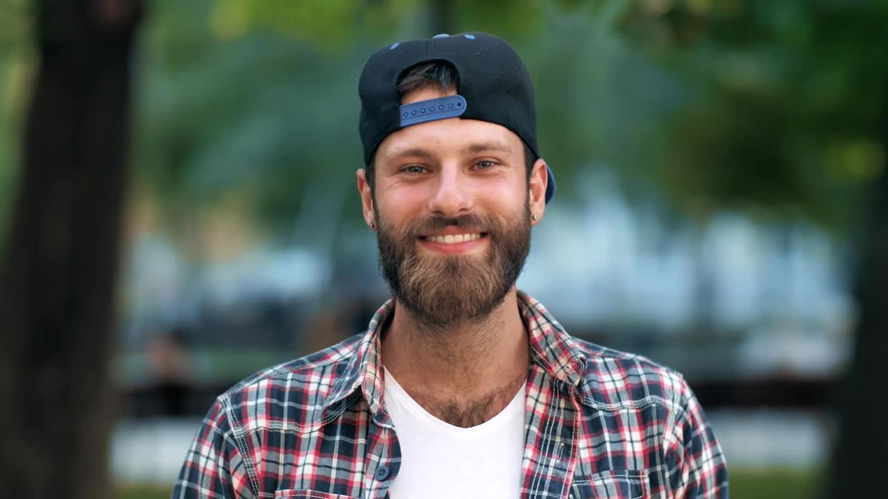 Free Stock Video Young Man On The Street Smiling Portrait Live Wallpaper