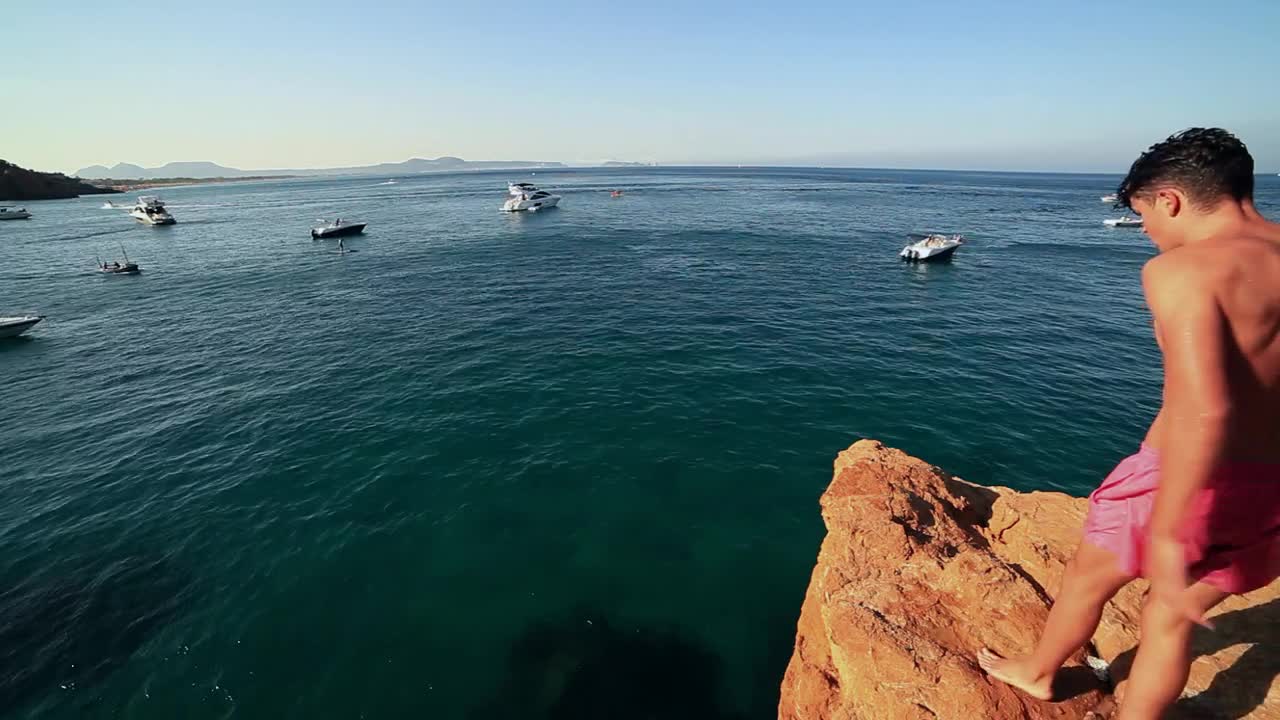 Free Stock Video Young Man Jumping From A High Rock Live Wallpaper