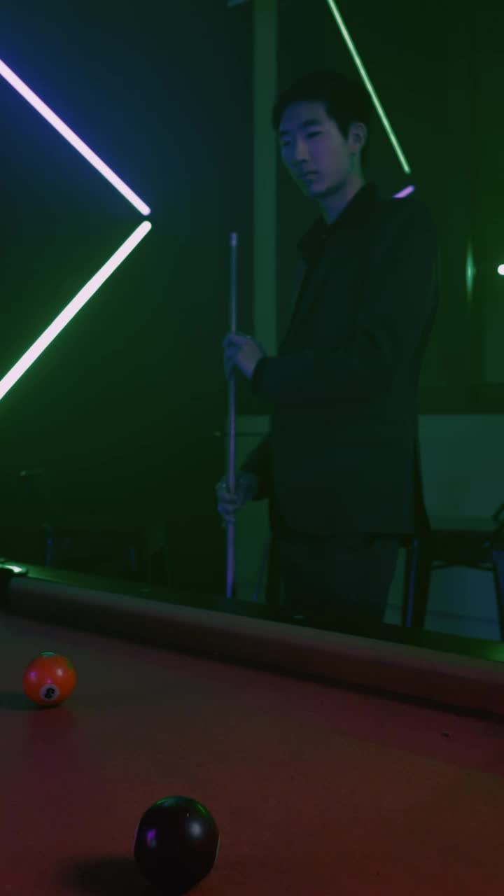 Free Stock Video Young Man In Suit Playing A Game Of Billiards Live Wallpaper