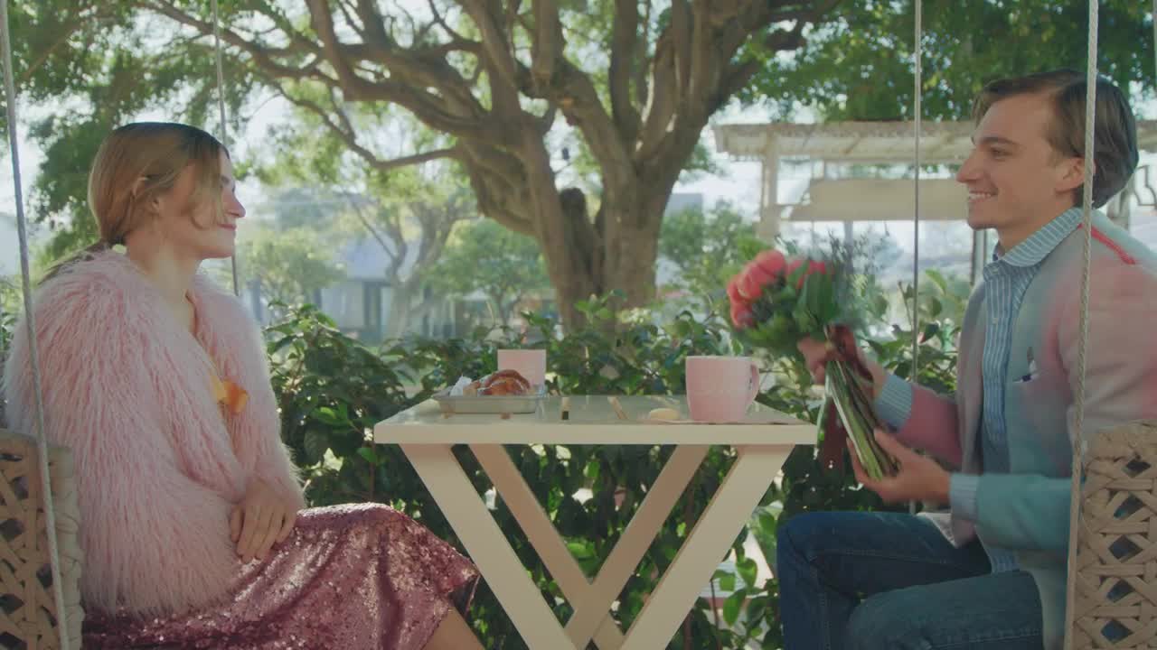 Free Stock Video Young Man Giving Flowers On Valentines Day Live Wallpaper