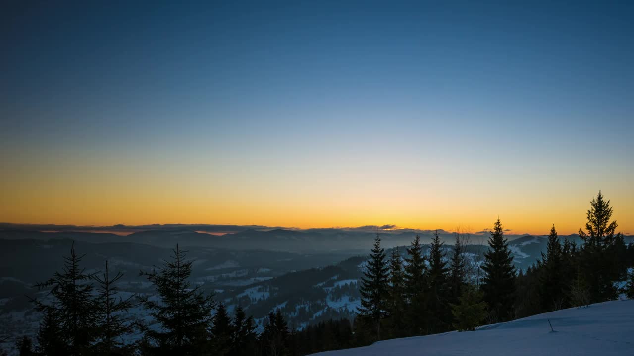 Free Stock Video Yellow Sunrise In The Snowy Mountains Live Wallpaper