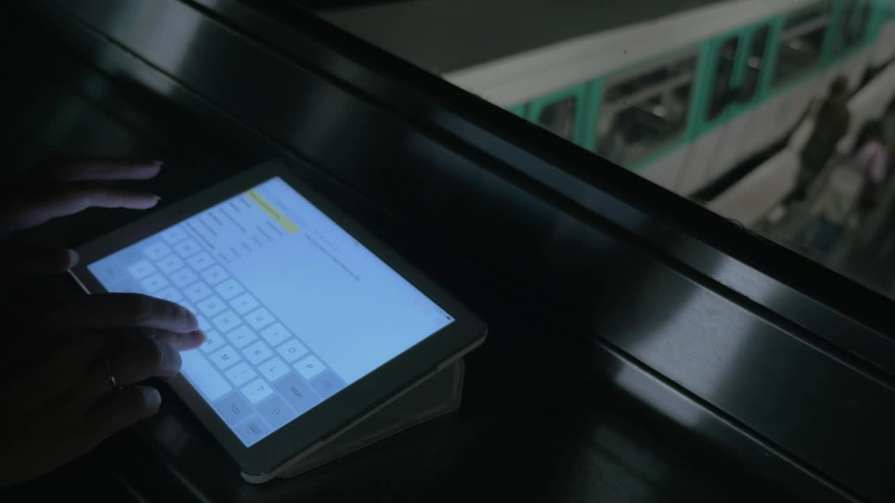 Free Stock Video Writing Notes While Waiting For A Train Live Wallpaper